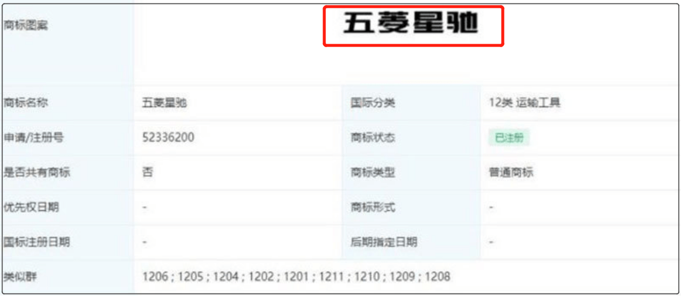 五菱又造亲民代步车!命名"星驰",搭1.5T燃油动力,或6万起